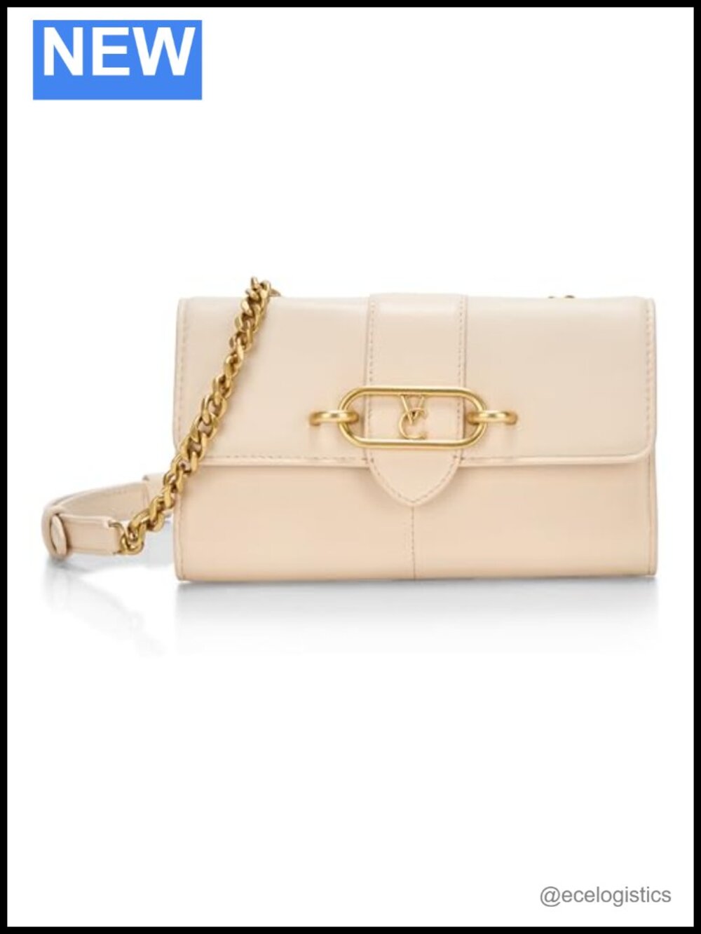 Convertible Wallet Detachable Chain Magnetic Closure Leather Envelope Style